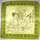 Square Silk Scarf With Character On From Big Factory Zhen Bang