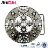 Metal Custom Leather Covered Belt Buckle thumbnail-1