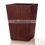 China Wholesale Leather Classical Design Waste Bin Hotel Room With Good Service thumbnail-2