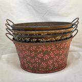 Iron Sheet Material Flower Bucket Garden Product Pot thumbnail-4