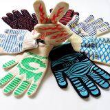 Cotton Aramid Cotton Liner Silicone Coated Heat Resistant Gloves , BBQ gloves , High Temperature Gloves