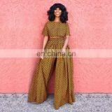 OEM Ladies Custom Printed Wide Legging Stretch Waist Designs for Trousers Pant thumbnail-1