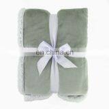 Amazon Hot Selling Customized High Quality Plush Thick Flannel Fleece Sherpa Backing Warm Throw Blankets for Winter thumbnail-6
