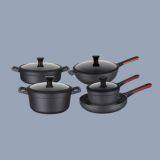 Non-stick Die Cast Aluminium Cookware Set with Induction Bottom