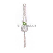 K&B Wholesale Indoor Adjustable Cotton Rope Wall Artificial Plant Flower Pot Holder Hanger Garden Hanging Baskets thumbnail-2