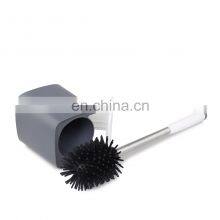 Hot Sell Plastic Silicone Toilet Brush Bathroom Cleaning Set With Competitive Price Household Well-ventilated TPR Toilet Brush thumbnail-5
