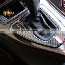 For BMW E90 E92 3 Series 2005-2012 Interior Trim Carbon Fiber Gear Shift Control Panel Cover Stickers LHD RHD Accessories thumbnail-5