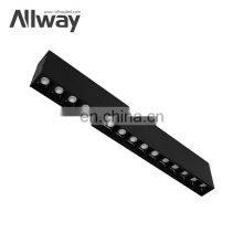 Modern Design Factory Direct Sale Aluminum Black 30Watt Led Linear Down Lighting System thumbnail-1