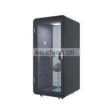 30dB Sound Proof Denoise Room With 10mm Transparent Tempered Glass Audiometric Booth Piano for School thumbnail-2