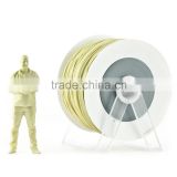 Pla 3d printer material Sand yellow metallic filament with the new spool convertible into a coat hanger. Spool holder included.