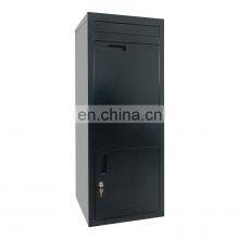 Freestanding Locking Parcel Drop Box, Black- Anti-theft Design thumbnail-2