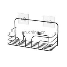 Shower Caddy Shelf With Adhesives Wall Mounted Rustproof Bathroom Organizer Basket No Drilling Storage Rack thumbnail-5