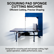 China Manufacturer Kitchen Scouring Pad Sponge Cutting Machine in Production Line thumbnail-1