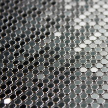 Mesh Chain Mail Curtains Industry Supply Colorful Soft Metal Decorative Aluminum Cloth Fabric Sequin Gold Anodized Modern Window thumbnail-1