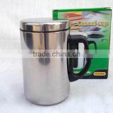Double wall tumbler 500ml stainless steel water mug with lid