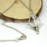 Fashion Jewelry 2015 Zinc Alloy Antique Silver Bow and Arrow Necklace thumbnail-4