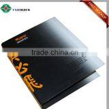 Durable Cardboard Certificate Holder File Folder in Black Color