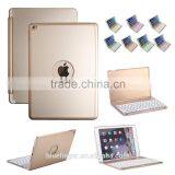 Best Seller Backlit Aluminium Alloy Bluetooth Keyboard Case for 9" Android Tablet With Smart Cover thumbnail-3