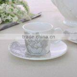 Lovely Design Bulk Ceramic Porcelain Coffee Cups With Cup Saucers and Ladle thumbnail-1