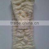 Natural Bamboo Terry Cloth Bath Headband thumbnail-1