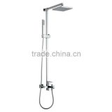 High Quality Brass Square Shower Set, Polish and Chrome Finish, Wall Mounted