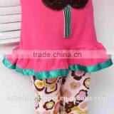 Wholesale Childrens Boutique Clothing 2016 Kids Girls Long Sleeve Dress Ruffle Clothes Baby Flower Print Sets Prisnickety Remake thumbnail-5