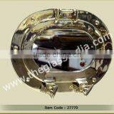 Oval Brass Porthole Mirror thumbnail-1