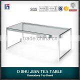 Oshujian glass tea table design SJ173