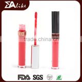 Shimmer private labels lipstick tattoo red lip gloss with light and mirror
