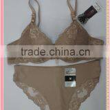 Ladies Sexy Fancy Bra and Panties Transparent Lace Panty Set thumbnail-1