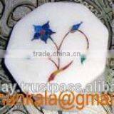 Inlay Marble Boxes, Marble Inlay Decorative Box, Marble Inlay Jewellery Boxes thumbnail-1