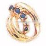 Ear Ring With Blue Sapphire thumbnail-1