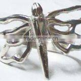 Silver Napkin Ring, Metal Napkin Ring, Brass Napkin Ring thumbnail-1