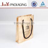 Shine Glossy Lamination Cotton Handle Tea Packing Natural Kraft Paper Bag thumbnail-3