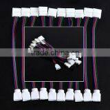 RGB 5050 LED STRIP LIGHT SOLDERLESS CONNECTORS LINK WIRES TAPE CORNER JOINERS UK thumbnail-4