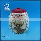 Direct Factory Wholesale Ceramic Christmas Kitchen Canister