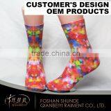 OEM Custom Full Digital Red Print Hot Girls Tube Socks