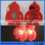 Red LED Light Silicone Keychain for Multiple Keys thumbnail-3