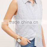 Designer Western Tops Images Sleeveless Buttondown Tunic Long for Woman thumbnail-4