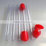 clear plastic tube with silicone cover