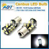 Super White CANBUS Error Free 1156 7506 7527 27-SMD LED Light Bulb No Resistor Needed