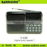 Hot New Gadget D-68E TF Card fm Radio Portable Speaker