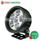 3.5" Round 18W Led Work Light, Jeep 4WD Truck 18W Led Work Light