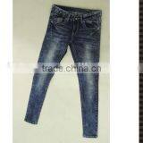Ladies Jeans Pent Middle Washing Effect thumbnail-2