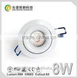 3 Year Warranty Rotating 8w Dimmable Led Recessed Downlight thumbnail-1