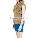 Classic Fur Waistcoat Woman Rabbit Fur Waistcoat KZ14002 thumbnail-2