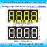 Asian Led Digital Gas Price Display 8.8.8.8 (12inch ) R/W/Y/W/B Color thumbnail-5