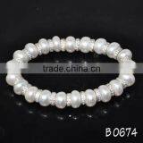Exquisite Jewelry Designs Adjustable Plastic Pearl Love Bracelet thumbnail-5