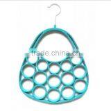 Velvet Flocked Scarf Tie Hanger, Purse Style thumbnail-4