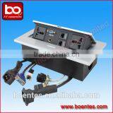 Office Desk Power Data Outlet With Cables/Conferenc Table Socket With Connected Wires thumbnail-1